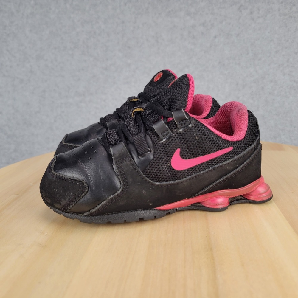 Nike Shox Deliver Kids Size 8C Black Pink 848119-060 Running Shoes